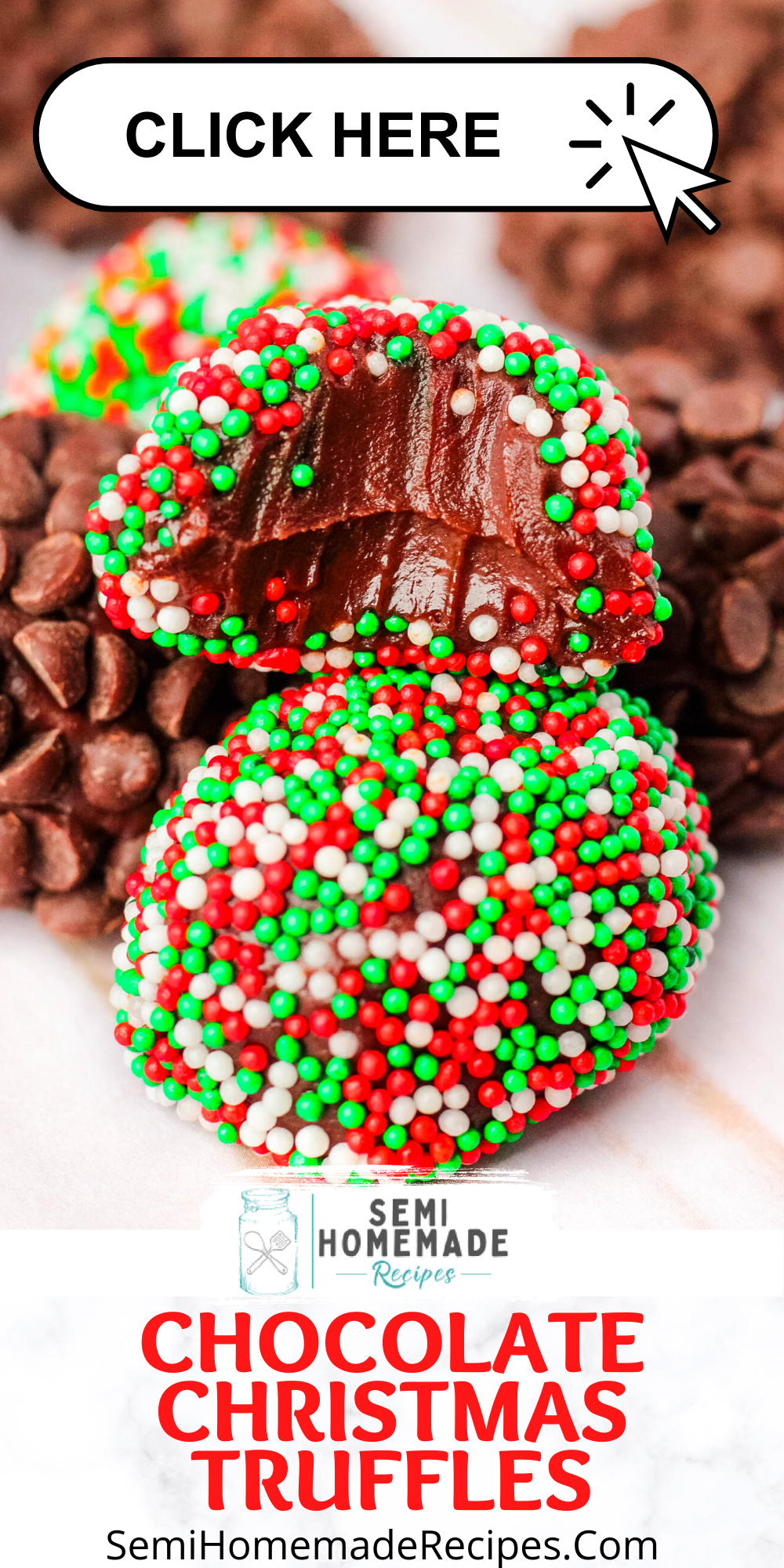These Super Easy Chocolate Christmas Truffles are perfect for Christmas parties, Christmas eve and homemade gifts!