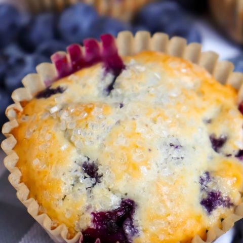 Mornings are for blueberry muffins and these amazing Best Semi Homemade Blueberry Muffins are perfect for busy mornings and great to pack for lunch!