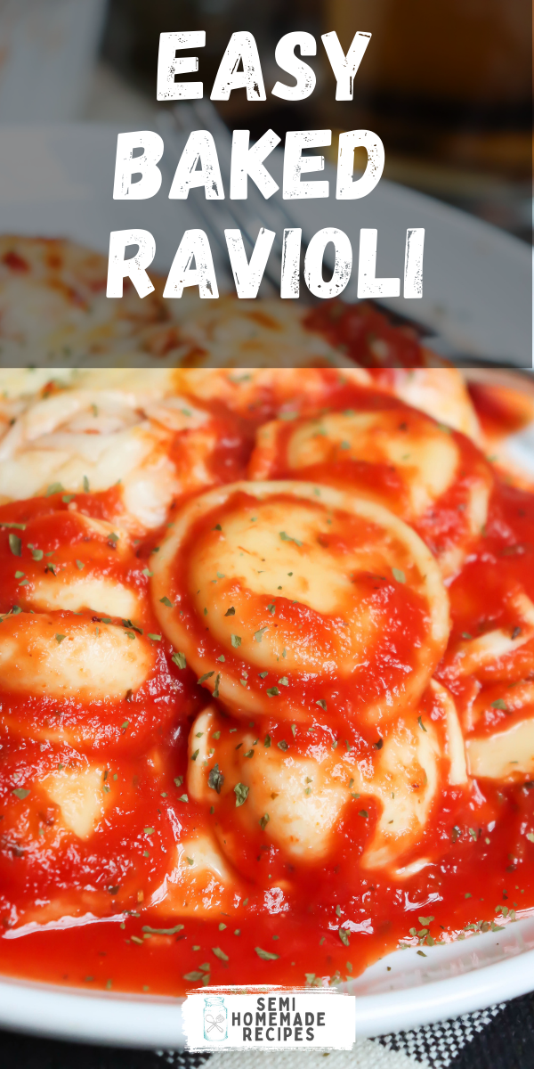 Baked Ravioli  - a 4 ingredient dinner that is ready in about 45 minutes is prefect for busy weeknights and lazy weekends. You'll love how fast and simple this dinner is. 