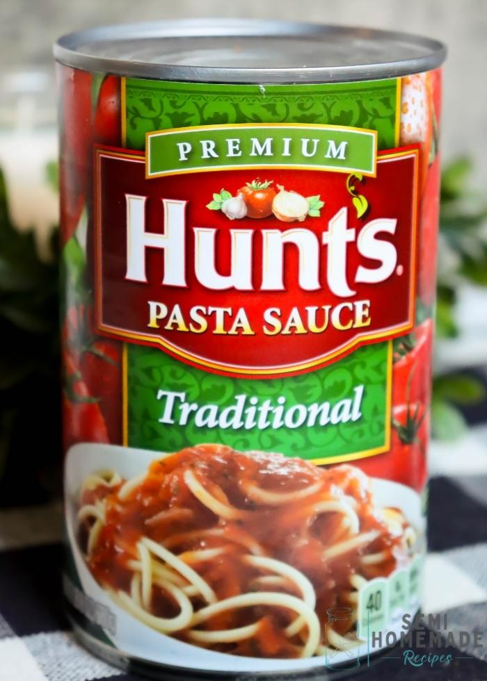 Jar of Hunts Pasta Sauce