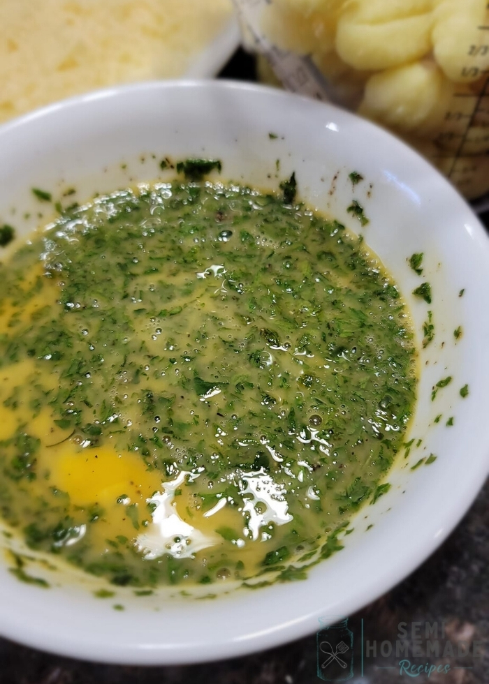 eggs and parsley