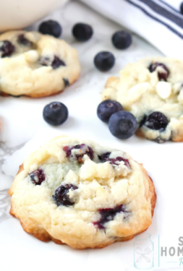 Blueberry Vanilla Cake Mix Cookie