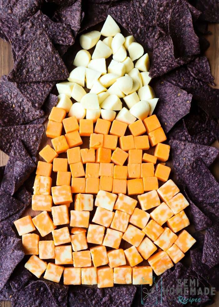 Candy Corn Cheese Tray