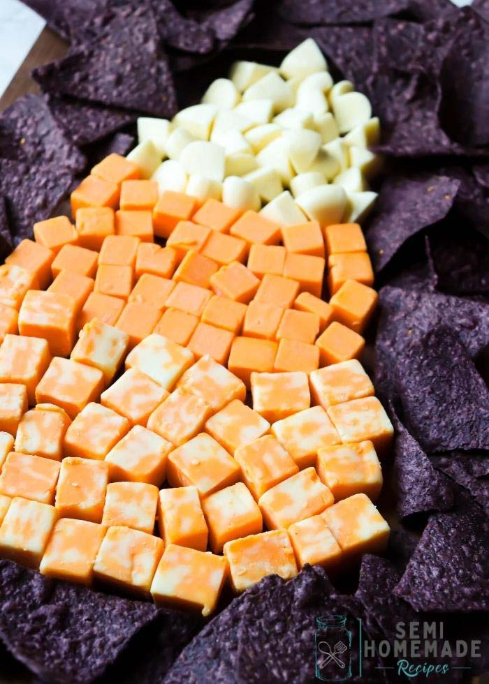 Candy Corn Cheese Tray