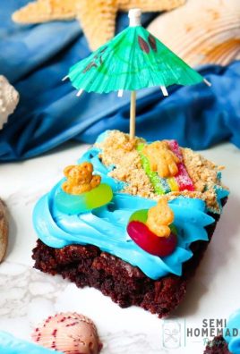 Summer Time Pool Party Brownies