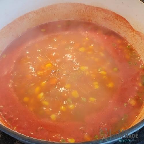 boiling soup