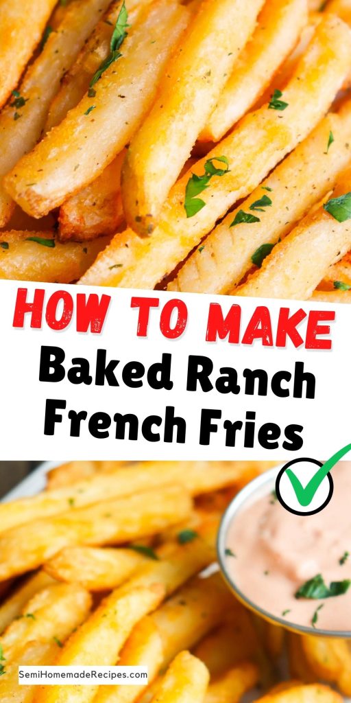 If you love the flavor of ranch, you're going to love these Baked Ranch French Fries with a homemade Dipping Sauce!