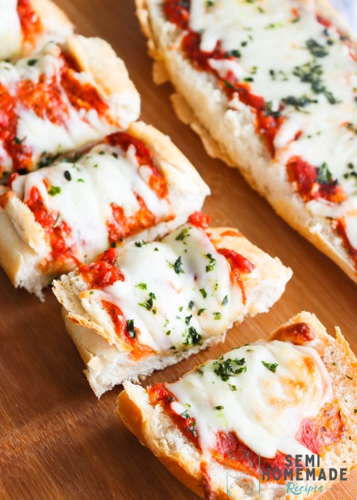 slices of French Bread Margarita Pizza (1)