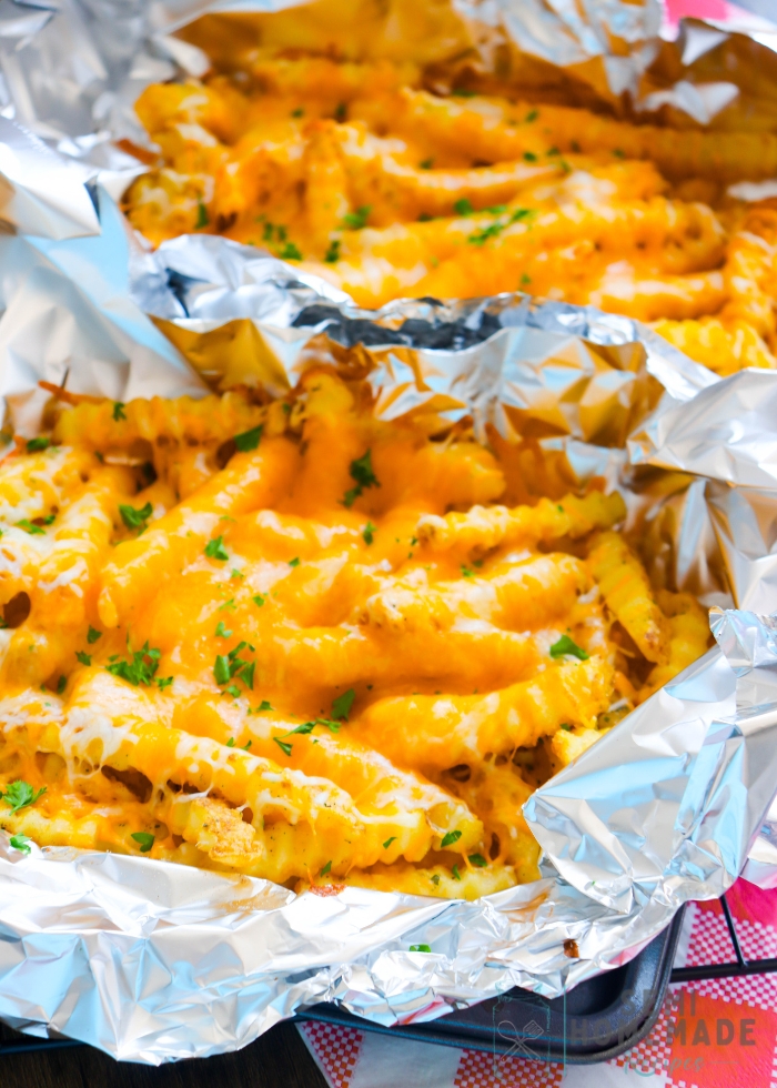 Cheesy Ranch Foil Packet Cheese Fries 