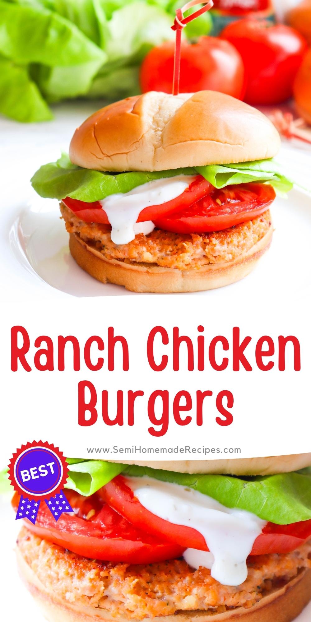 Get ready for a match made in burger heaven! Chicken Burger heaven that is! Ranch meets chicken in this ultimate burger combo that will leave your taste buds super happy! 