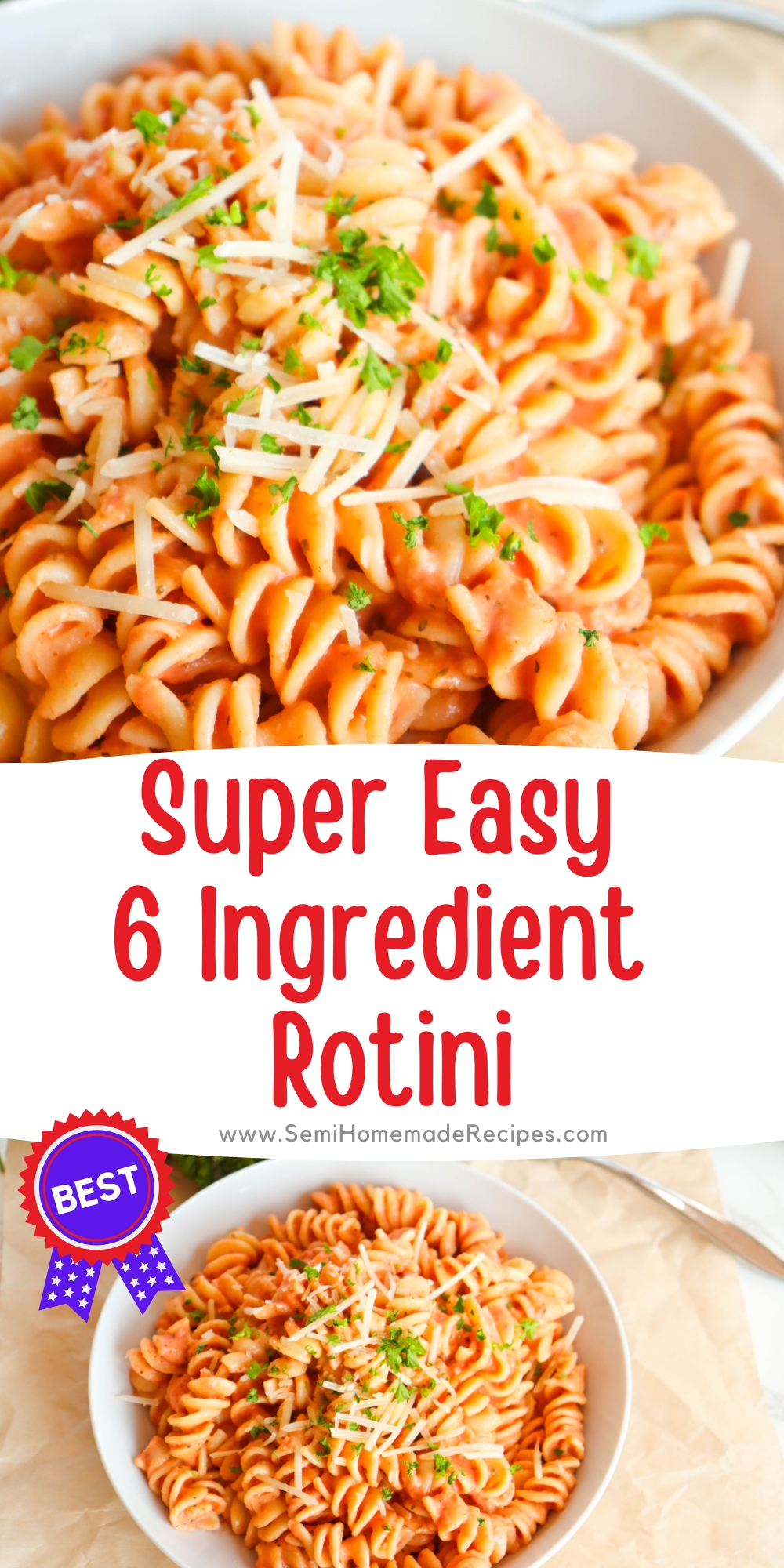 6 Ingredient Rotini - In just a few simple steps and with only 6 ingredients, you can create a delicious rotini dish that will wow your taste buds. Whether you're cooking for yourself, your family, or hosting a gathering, this recipe is a winner. Don't waste time on complex recipes when you can have a satisfying meal on the table in no time. 