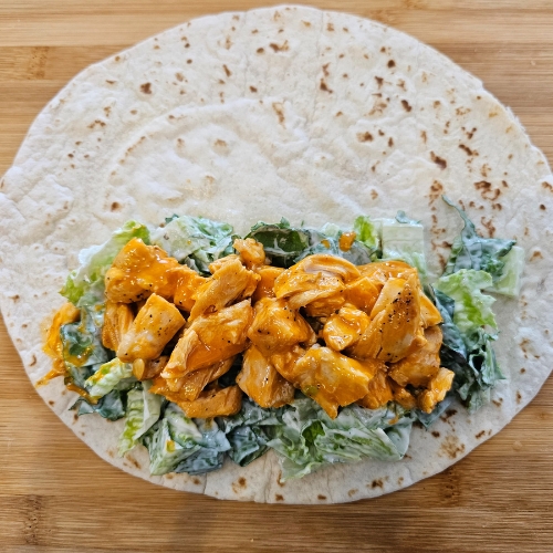 tortilla with ranch lettuce with chicken