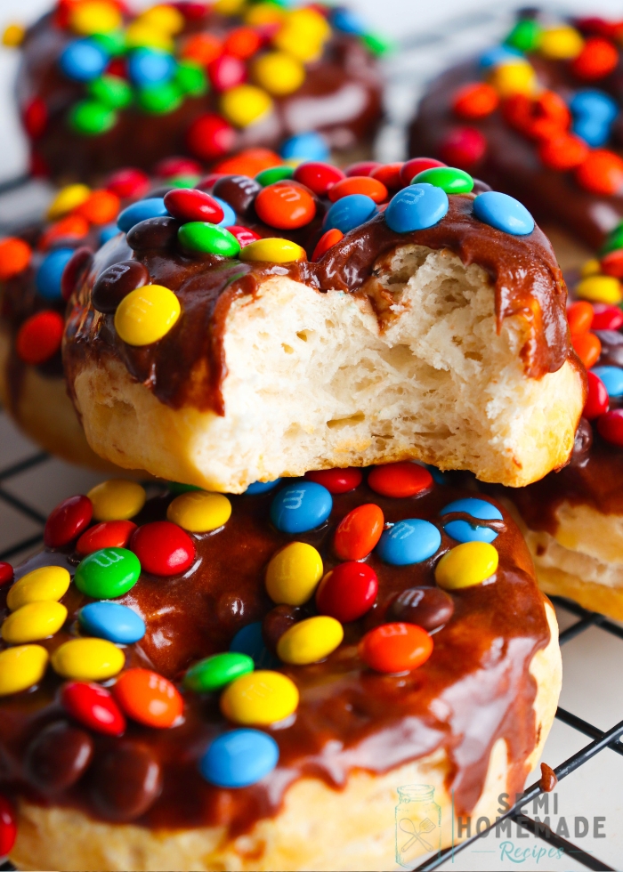 Air Fryer M&M Donuts