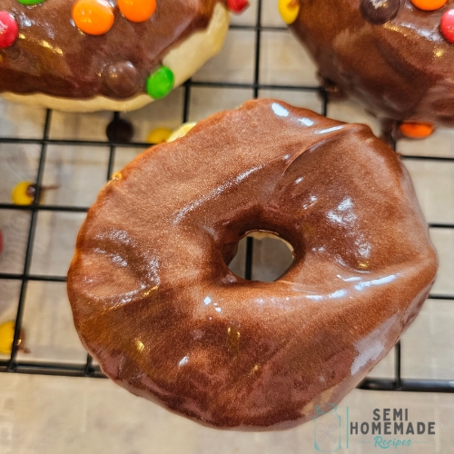 chocolate dipped air fry donut