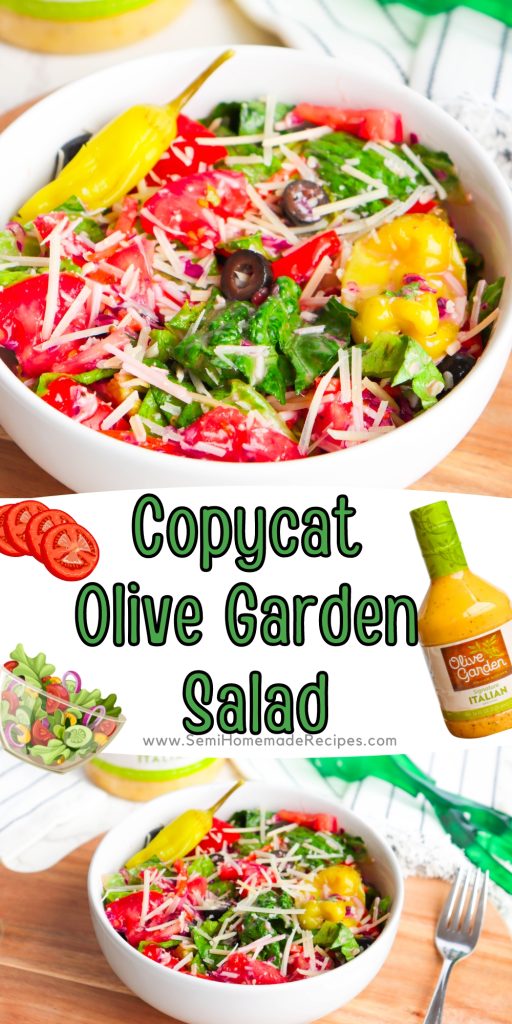 We love the big ol salads that you get at Olive Garden! They're perfect with meals and we love making this Copycat Olive Garden Salad at home!