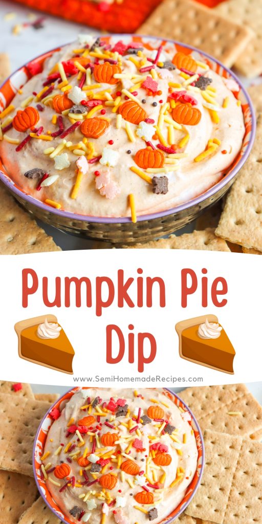 Pumpkin Pie Dip is an easy dessert that is perfect for a fall party! You'll love how simple this dip is to toss together. Perfect with graham crackers or cookies.