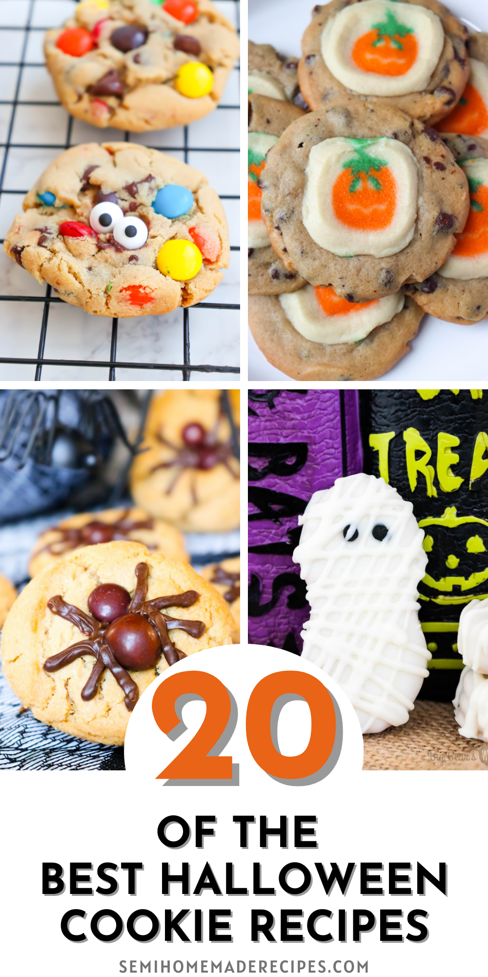 Love Halloween and Cookies? We've found some of the best Halloween cookie recipes out there and we're sharing them here with you! You're going to love all of these Halloween Cookies!