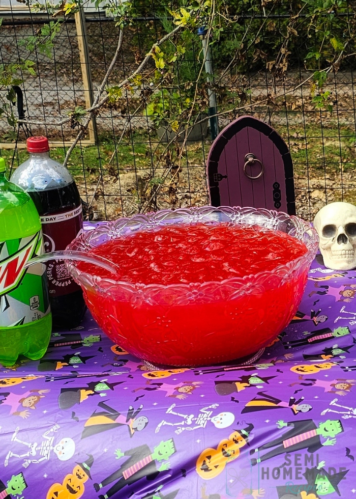 Spooky Halloween Party Punch on party Table