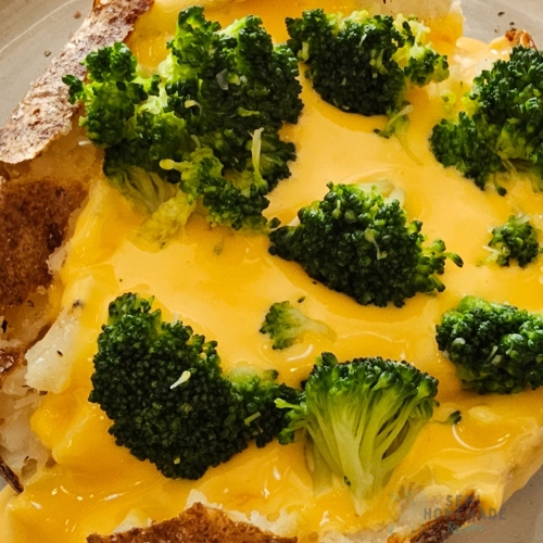 add broccoli on cheese
