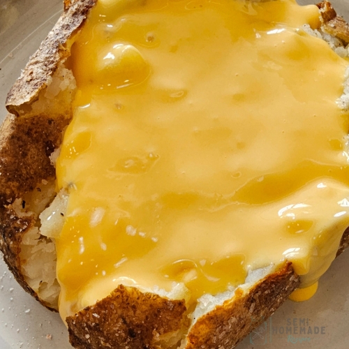 cheese on potato