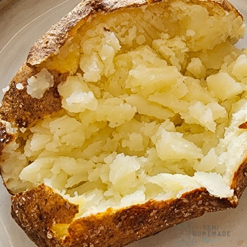 fluffed baked potato