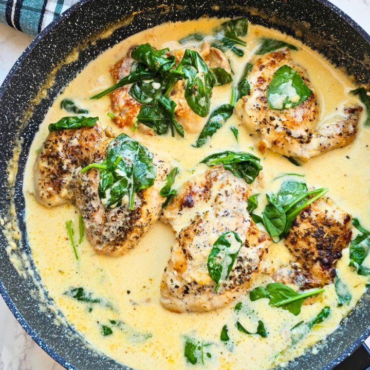 Creamy Garlic Parmesan Chicken Thighs