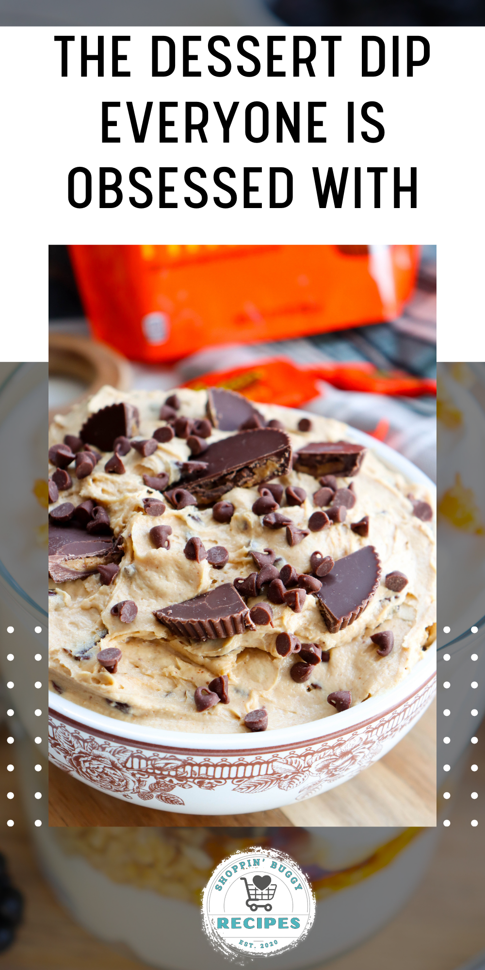 This Reese&rsquo;s Peanut Butter Cup Dessert Dip is creamy, fluffy, and packed with peanut butter and chocolate flavor. Made with cream cheese, peanut butter, Cool Whip, mini chocolate chips, and chopped Reese&rsquo;s cups, this easy no bake dessert dip comes together in just minutes. Perfect for parties, game day snacks, movie nights, and holiday dessert boards. Serve with pretzels, graham crackers, vanilla wafers, or fresh fruit for the ultimate sweet treat.
