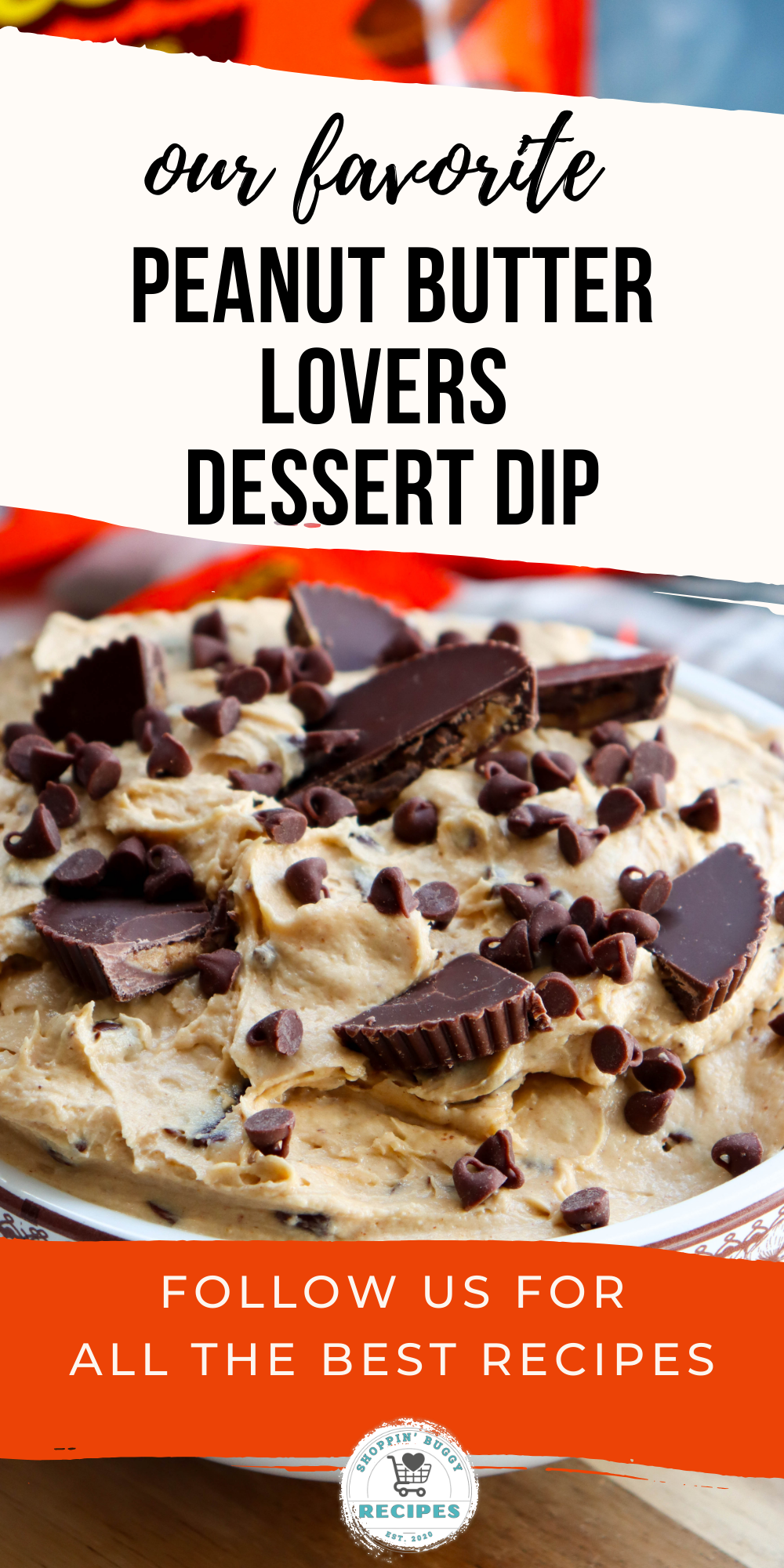 This Reese&rsquo;s Peanut Butter Cup Dessert Dip is creamy, fluffy, and packed with peanut butter and chocolate flavor. Made with cream cheese, peanut butter, Cool Whip, mini chocolate chips, and chopped Reese&rsquo;s cups, this easy no bake dessert dip comes together in just minutes. Perfect for parties, game day snacks, movie nights, and holiday dessert boards. Serve with pretzels, graham crackers, vanilla wafers, or fresh fruit for the ultimate sweet treat.