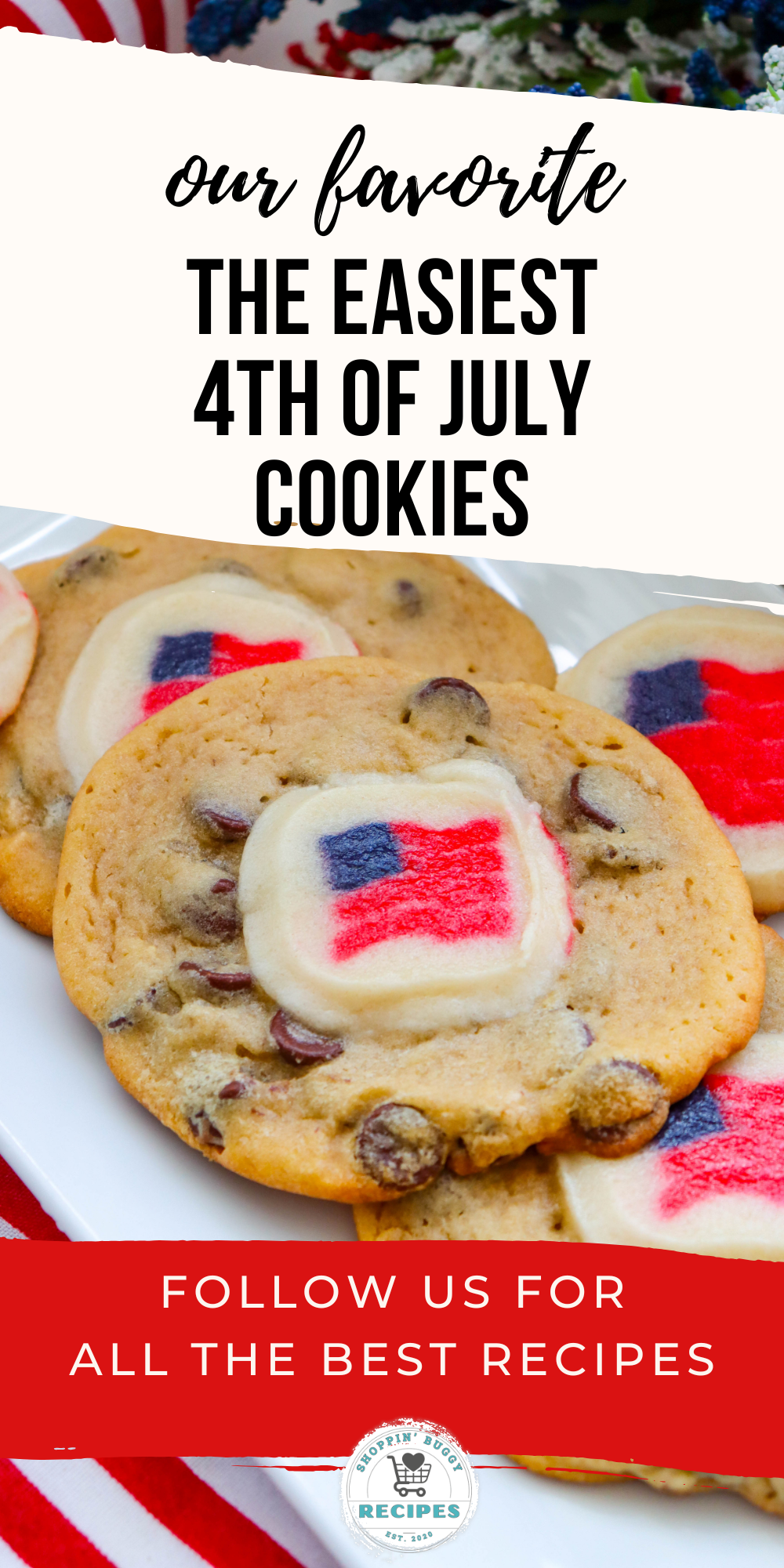 Looking for easy 4th of July cookies? These simple patriotic cookies use shortcut ingredients and come together fast for Independence Day parties and summer celebrations.